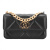 香奈儿（Chanel）19Bag 菱格链条肩带 羊皮 手机包手提单肩斜挎包 常规 女款 黑色 礼盒装(基础装+原盒)