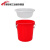 干湿过滤分离带滤网垃圾桶大号厨房厨余茶水茶叶沥水水桶篮桶 红色50K型+沥水篮