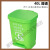 公园花园别墅拉圾商用垃圾桶超市摇盖式庭院垃圾桶户外室外垃圾箱 100L黄盖灰桶(特厚)送两卷垃圾
