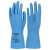 兰浪（LANON）SR021轻薄丁腈橡胶手套防油耐酸碱劳保手套 SR021 光里30厘米 雾蓝 M 现货 