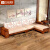 羊脂月中式现代实木沙发组合水曲柳布艺储物沙发客厅家具011 整套沙发011#