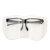 润华年电焊眼镜焊工专用防弧光防飞溅防护大视野烧焊镜片透明防风护目镜 大视野L-透明