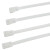 卡夫威尔 可拆卸尼龙扎带活口可松式自锁式扎带理线带扎线活扣重复使用 4.8*200mm 白色 100支装 OT3000