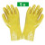 全浸塑杀鱼橡胶止滑加厚全胶皮防水防滑工作耐磨防油劳保手套 黄色浸塑手套（5双）