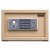 得力保险柜 小型家用保管箱 办公双保险防盗保管柜 可入墙入柜 高20CM 16654金色