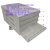 色谱柱盒 色谱柱收纳 色谱柱收纳箱 色谱柱置纳盒 色谱柱放置架 第四款CST-SPZH-004(四层透明塑料支架款