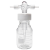螺口洗气瓶 GL45玻璃缓冲瓶 PTFE四氟特氟龙耐腐蚀250/500/1000ml 1000ml 全聚四氟乙烯洗瓶