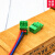 显控维控触摸屏3P电源插头DC24V接线端子连接器 电源线1平方红黑并线_50公分