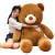 熊玩偶毛绒玩具女孩泰迪熊公仔布娃娃大号抱抱熊女生睡觉抱枕1m 真爱熊【100cm】