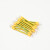 黄绿BVR双色光伏板接地线小黄线4平方桥架跨接线2.5/6线定制 6平方总长10cm带护套【100条】