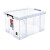 透明塑料整理箱特大号大力士直角衣服储物箱 6170603565升 禧天龙收纳箱