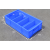 筐子塑料 塑料加厚分格箱筐 螺丝分格盒 筐物料框 小四格 料蓝色