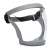 俱威 防护面罩一体式高清隔离防雾透明骑行运动面罩 JWFH-16UD  灰框白片（普通款1个）