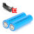 18650平头锂电池可充电2200大容量充电宝手电筒小风扇电池3.7V4.2 4节2200平头