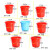 张氏艺佳 塑料清洁提水桶多功能水桶储水桶清洁桶 30号带盖  