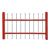 赫思迪格 HGJ-258 铁艺围栏防护栏 小区围墙别墅防护铁艺隔离栏 1.8*3m(1立柱+1网片)