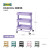 IKEA拉斯克厨房置物架收纳零食小推车可移动手推车 粉红色拉斯克+砧板42x31cm