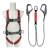 海沨特 标准型全身式安全带 （单）HD-22010 双大钩缓冲包编织绳款