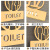 简约创意男女厕所标牌个性洗手间指示牌高档公厕公共卫生间标识牌 洗手间 金色 18x18cm