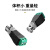 巴也 BNC电源免焊接头2P 监控母头转绿色接线端子 BY-BNC-1F
