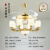 祎琳（yilin）新中式吊灯客厅灯中国风现代简约大气餐厅灯具全屋套餐2024年新款 8头遥控风扇灯 送三色led灯泡