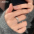 YSXX银珍珠戒指女小众设计开口戒轻奢感时尚食（520情人节生日礼物） S925银施家灰珍珠戒指