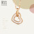 周生生（CHOW SANG SANG） k金项链彩金项链DailyLuxe系列18K金心形套链含吊坠92737U 47厘米
