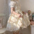 尚然乐（SHANGRANLE）洛丽塔套装裙Lolita蝴蝶结公主蛋糕裙女JSK软妹神器日常优雅甜美 粉色吊带裙 S