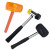 斯威诺 N-8020 不锈钢柄安装锤橡胶锤 橡皮榔头地板瓷砖安装锤 黑黄款45