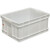 千井白色塑料箱周转箱长方形级加厚塑胶箱养鱼养龟箱收纳盒储物箱 400-90箱(外径:440*330*100 白色不带盖（级PE料）