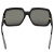 圣罗兰Saint Laurent kering eyewear 女太阳镜 经典YSL字母镶嵌 亚洲版 SL M2/F-002 黑色镜框灰色镜片 60mm