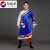 珍妮羊儿童藏族服装男少数民族服饰成人民族风舞蹈表演服蒙古草情藏袍 蓝色 110cm