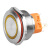 蓝波30mm系列金属按钮开关自复自锁环形发光防水电源改装开关 可定制三色发光 2NO2NO 自复-环形+电源标-红色发光 9-24V