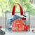 沁度女学生果冻透明大容量包包手拎游泳包手提袋好看的袋子塑料女包 小号红色35*27*14cm