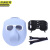 京洲实邦 透气面罩+3个白镜+一条绑带 电焊面罩头戴式氩弧烧焊眼镜JZSB-9259