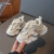 ABC儿童运动鞋2024春夏新款双网透气鞋女童运动鞋时尚软底男童跑步鞋 粉红色 26码鞋内长16厘米