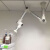 艾灸排烟实验室吸风罩中医院排烟通风排气移动式万向抽气罩 铝合金材质配大方罩