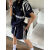 WJXR广州十三行t恤女休闲运动服短袖套装夏季新款美式复宽松两件套潮 套装普通质量雅洛诗 S