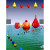 航标浮球水上施工拦截警示浮球消防训练龙舟比赛隔离塑料浮球 浮球-直径1米  (双耳)