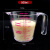塑料量杯带刻度测量桶有盖食品级大容量计量杯烘焙奶茶店家用量筒 半把盖1000ml满5发6