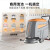 商用洗地机手推式工业工厂车间用拖地机超市商场物业擦地机 RS-M40免维护款