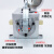 适用于定制铣床数控冲床车床机床手摇泵Y-8/Y-6手动润滑油泵手压加油 注油器 Y-8单4MM 金属底座