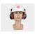 安全帽工业级耳罩防噪音静音隔音防劳保工厂工地消音煤矿配挂帽式 H8011头盔式耳罩