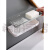 希盼（xipan）肥皂盒香皂盒置物架免打孔吸盘壁挂式沥水双格卫生间浴室创  不易泡发