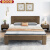 予轩灵床 实木床松木1.8米双人床家用1.5米单人床卧室家具主卧大床 浅咖色单床 1.8*2米