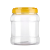塑料瓶空瓶食品级泡菜坛子腌咸菜罐子密封罐带盖家用储物盒胶罐桶 红盖3斤蜂蜜瓶(装水2斤)2个 送PP