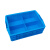 仁聚益定制适用塑料分格周转箱长方形塑料盒格子零件盒工具箱胶箱四格收纳整理箱 蓝色四格箱590x380x140mm 四格箱