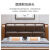 麟巢2024新款实木床1.5米简约中式1.8米双人床主卧 床+2个床头柜 1800mm*2000mm(结构联系客服)