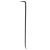 龙崟木工撬棍扁头起钉器螺纹钢7字形撬棒木工拆模专用工工具撬杠 20900(直长75厘米)