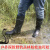 防蛇咬专用靴男士高筒雨鞋户外探险垂钓胶鞋工地长筒滑耐磨橡胶鞋 黑色 VIKing高筒靴 37